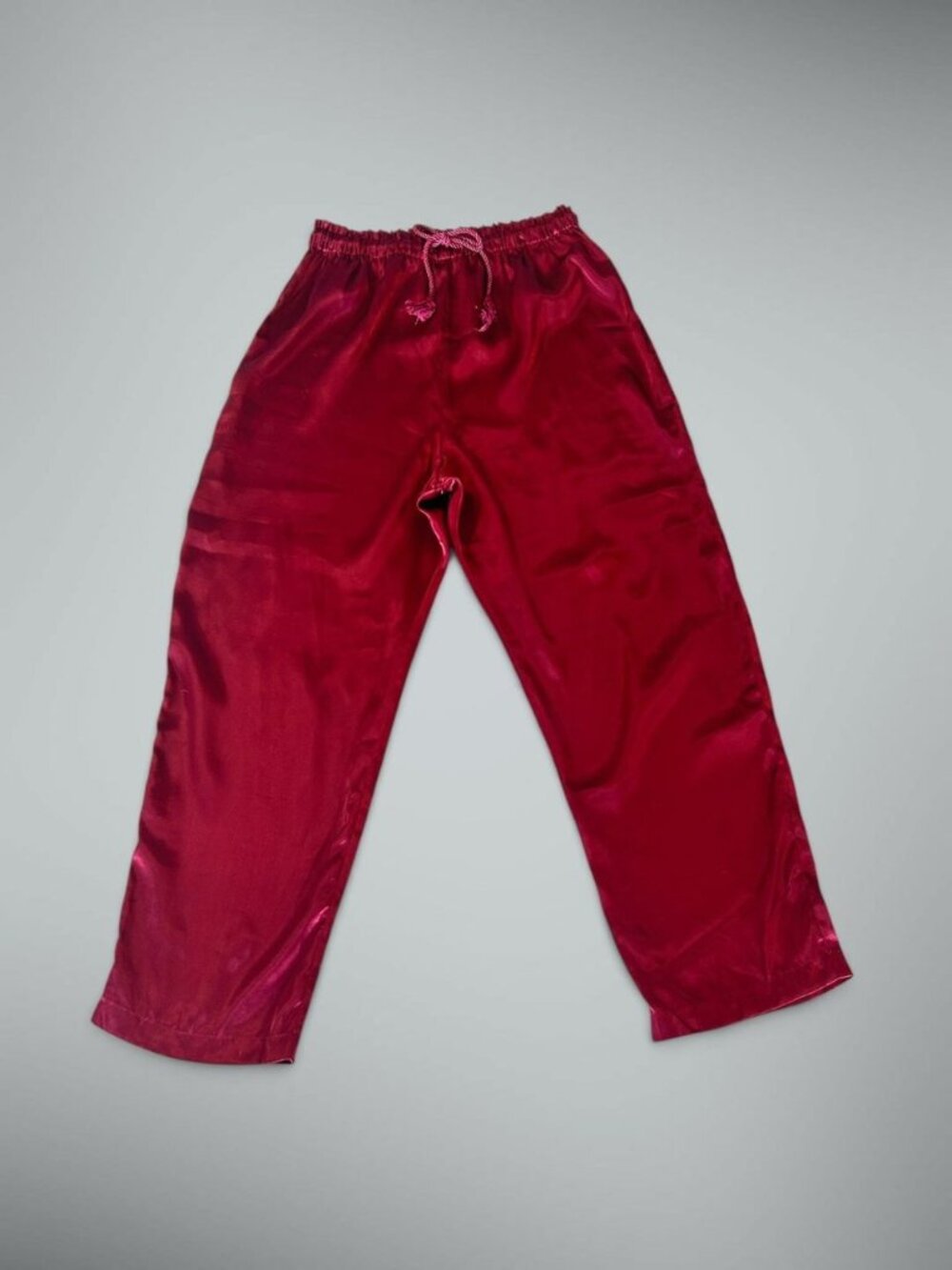 Lingerie Cacique Red Satin Loungewear Pajama Pants Size Large